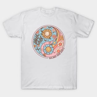 Sun Flower Hustle Distressed T-Shirt